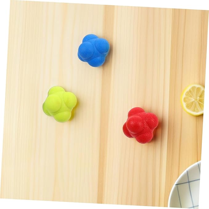 6pcs Reaction Speed Training Balls for Hand Eye Coordination Reflex Enhancement and Agility Training for Boy Girl and Adults Durable Elastic Reaction Balls for Sports Fitness