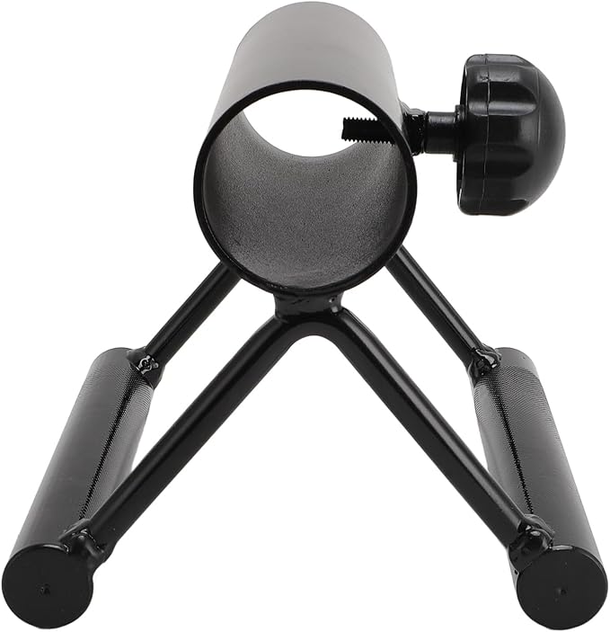 V Bar Landmine Handle Attachment for Barbell Bar, Iron Double D Row Handle, Strength Training Equipment for Home Gym Workout, Secure Locking Knob for Stable and Safe Exercise Targe
