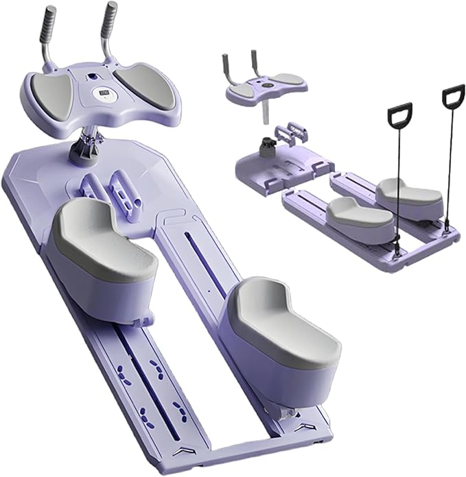 Spine Twist & Stretch Trainer, Crawling Exercise Machine with LED Counter, 3 Adjustable Height, 70cm Low-Impact Exercise, 230kg Capacity,Home Waist Trimmer Leg Flexibility Trainer