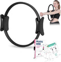 Pilates Ring Fitness Circle for Women - 15 Inch Magic Fitness Circle for Toning Inner & Outer Thighs, Bonus Pilates Equipment Thigh Master Guide.