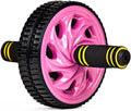 Crown Sporting Goods Ab Wheel with Dual Non-Skid Wheels and No-Slip Comfort Grips