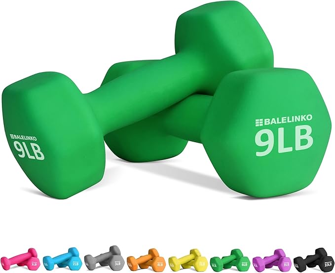 Balelinko Home Gym Equipment Workouts Strength Training Weight Loss Pilates Weights Yoga Sets Weights for Women, Men, Seniors and Youth
