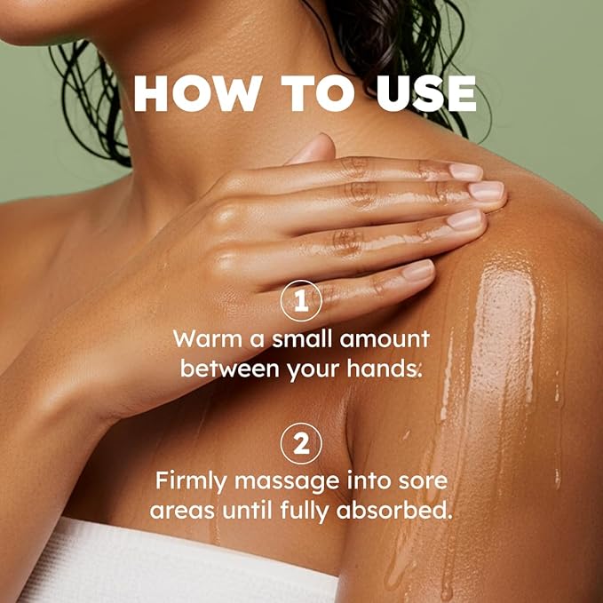 Kukka Sore Muscle Massage Oil for Fast-Absorbing Massage - 6.76 Fl Oz - Made with Arnica Oil, Eucalyptus, Roman Chamomile - for Sore Body & Stiff Muscles - Multipurpose for All Skin Types