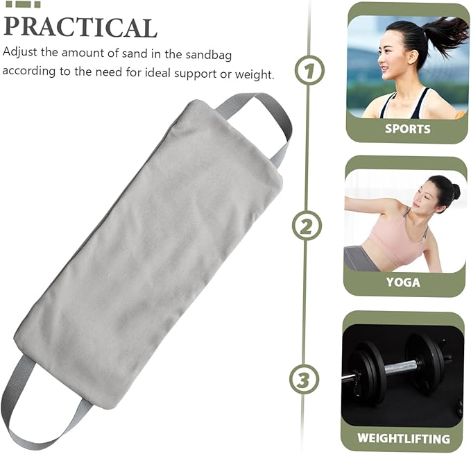 Mikinona Yoga Training Sandbag with Handles Durable Weight Training Bag for Full Body Workouts Sand Weight for Strength Endurance for Fitness and Muscle Building