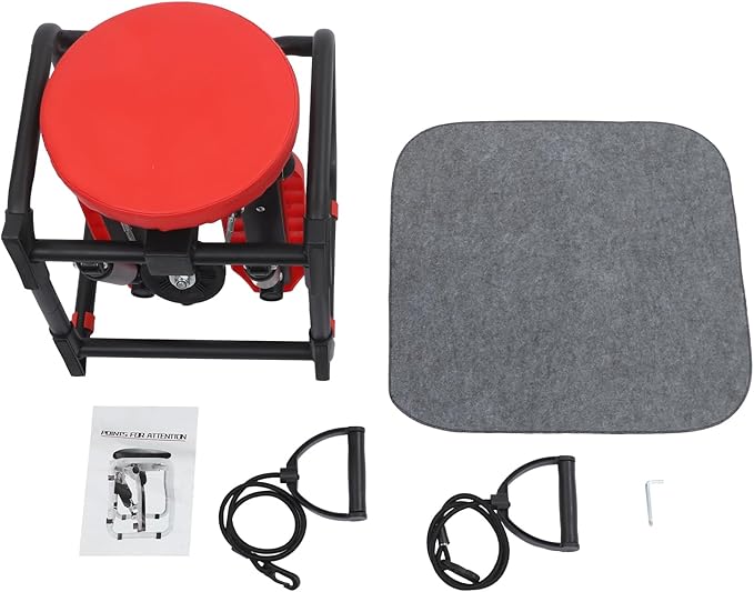 Mini Steppers for Exercise at Home, Side-to-Side Lateral Rocking Fitness Stepper with Digital Monitor/Resistance Bands Machine, Total Body Workout, 300LBS Capacity for Home Workout