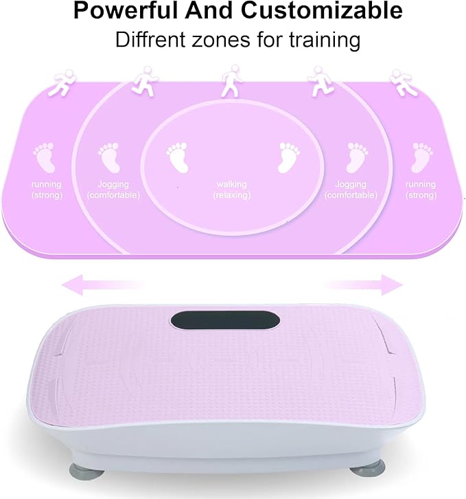 Silent Vibration Platform Crazy Fitness Massage 10-Frequency Weight Loss & Fat Burner Body Shaking Machine for Unisex