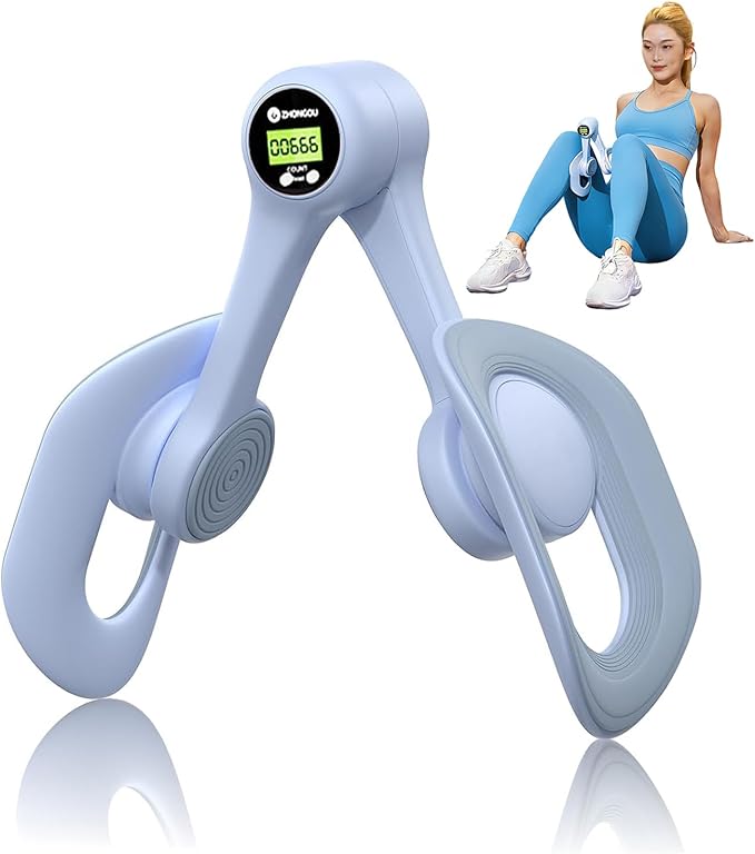 Thigh Trainer & Kegel Exerciser for Women, ,Pelvic Floor Trainer, Postpartum Rehabilitation, Trimmer Inner Thigh,Toner Workout Portable Home Gym Device with Smart Screen Display