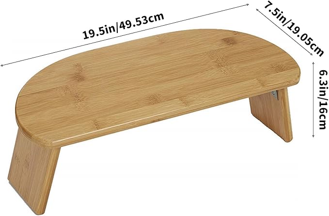 19.5in Portables Bamboos Seat Meditations Benches Postures Stool for Versatiles Use