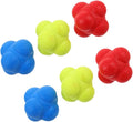 6pcs Reflex Training Balls for Hand Eye Coordination, 5.5cm Hexagonal Reaction Balls, Indoor Speed and Agility Training Tool for Basketball Tennis Goalkeeper
