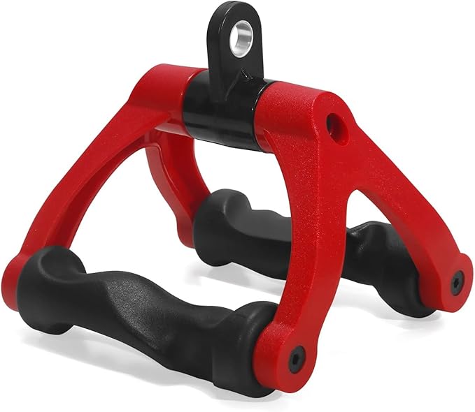 Ergonomics V-Shaped Handle LAT Pull-Down Fitness Equipment Accessory for Seated Rowing Back Biceps Strength Training T-bar