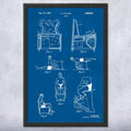 Pilates Chair Patent Framed Print (12x18) Pilates Gifts, Gym Art, Pilates Decor, Athlete Gifts, Garage Decor, Sports Gifts, Mom Gifts