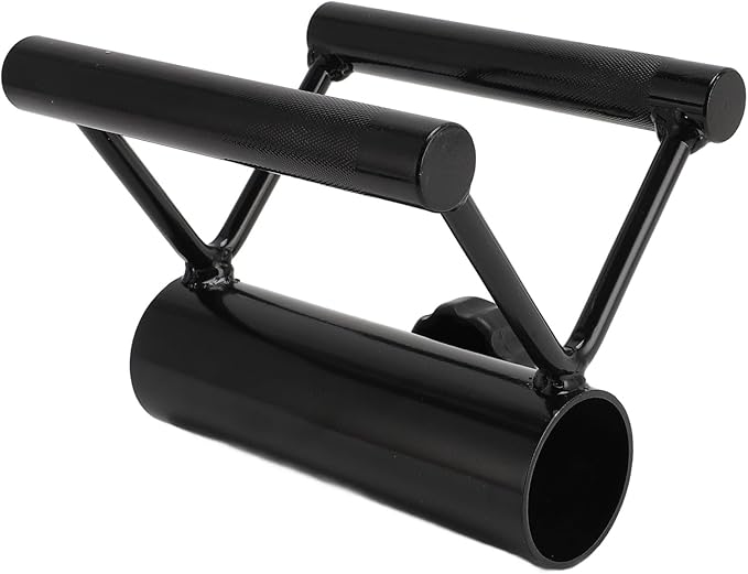 V Bar Landmine Handle Attachment for Barbell Bar, Iron Double D Row Handle, Strength Training Equipment for Home Gym, Secure Locking Knob for Stable Workout, Versatile Fitness