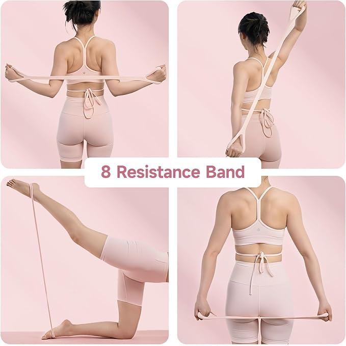 at Home Pilates Kit for Women, Pilates Equipment for Home Workouts, Adjustable Resistance Pilates Ball and Ring Set for Exercise