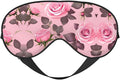 Pretty Pink Roses Head-Mounted Double-Sided Light-Blocking Sleeping Eye mask to Protect Eyes and Relieve Eye Fatigue