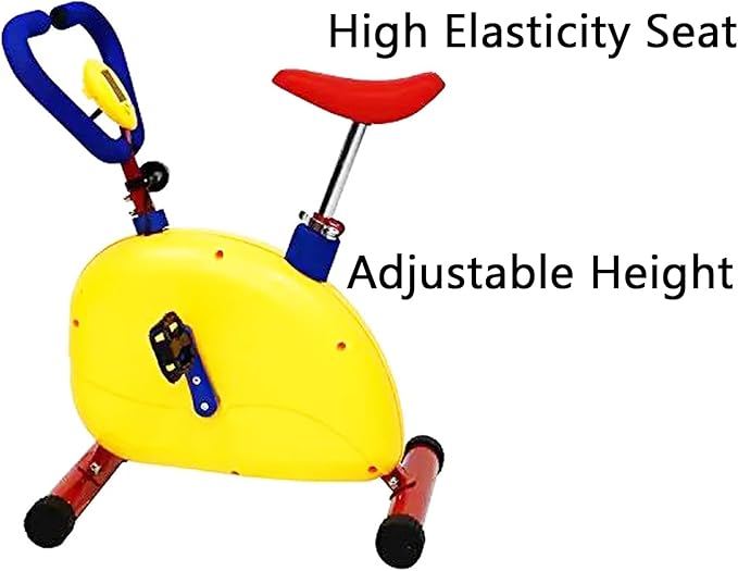 Exercise Bikes for Kids, Childrens Fitness Exercise Equipment, Adjustable Seat Mini Kids Exercise Bike Equipment Treadmill for Boys Girls Age 3-12 Years