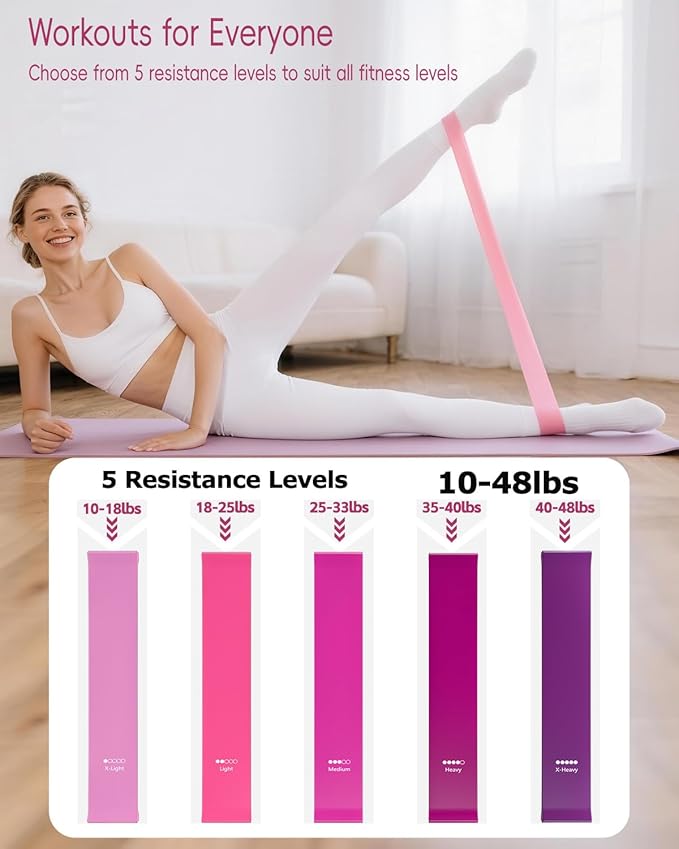 KABCON Pilates Kit for Home, Women Beginners Workout Essentials Set with 13" Ring, 9.8" Ball, Resistance Bands & Guide, 13/14/16 PCS Compact Pilates Equipment