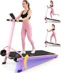 Walking Pad Treadmill with Desk Workstation, 15% Incline Treadmill with Handle Bar, Foldable Treadmills Under Desk for Home/Office, 400 lbs+ Capacity, Adjustable Height, Removable Desk, 3.5HP Motor