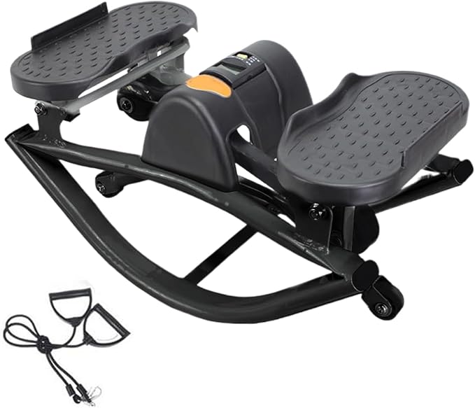Rock Stepper - Low Shock Lateral Trainer for Home Fitness | Compact Exercise Machine with Side to Side Motion & Muscle Targeting Design for Apartments, Offices, Dorms and Gym Routines Use