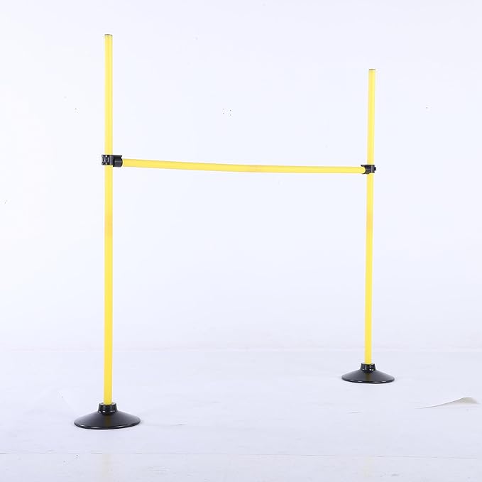 SEAOTTER Adjustable Height Agility Hurdle with Rubber Base，Set of 1