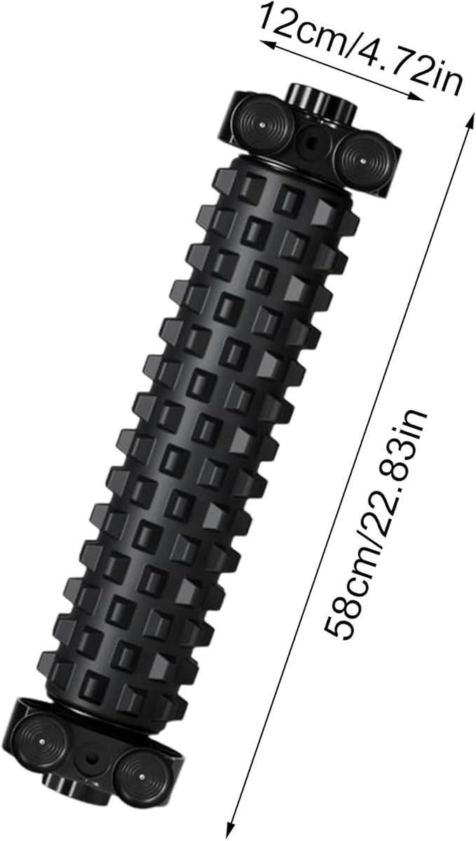 Leg Foam Roller - Muscle Tension Release System, Suction Anchored Base Design, Physical Rolling Massage Device, Flexible Stretch Training Aid | Versatile Home Gym Fitness Workout Practice