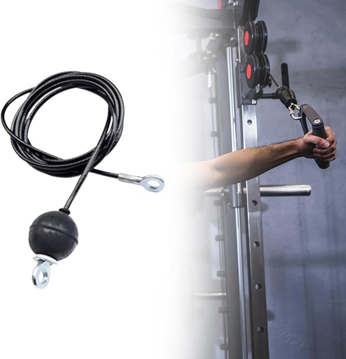 Fitness Pulley Cable Fitness Exercise Attachment Workout Equipment Cord Strength Training Practical Steel Wire Rope Accessory