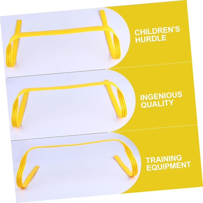 VICASKY 4Pcs Agility Hurdles for Speed Training Equipment High Football Training Hurdles Durable and Portable for Sports Drills for Soccer Basketball and Track Activities