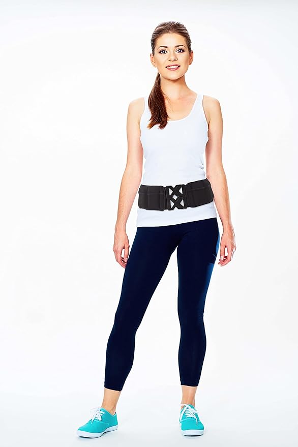Weighted Fitness Belt - Walking, Running, Training Belt with Adjustable Weights up to 10 lbs, Cooling Technology, Unisex