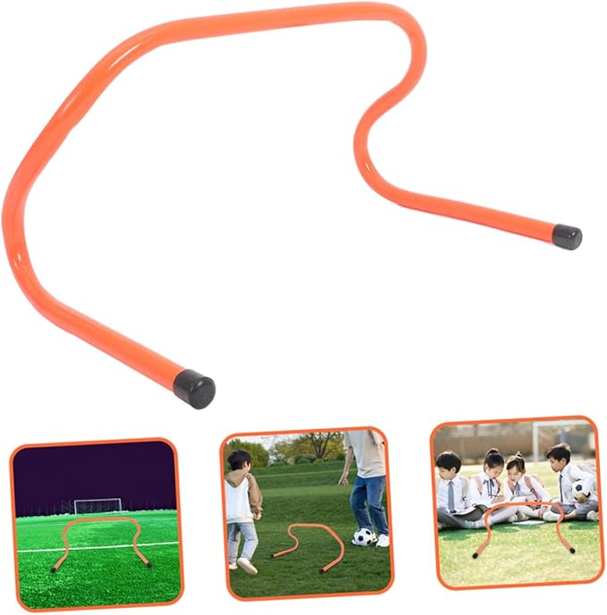 PRETYZOOM 4pcs ’s 15cm Plastic Speed Hurdles Set for Football Agility Training, Wear-Resistant Track and Soccer Training Equipment for Youth Sports and Fitness