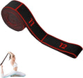 Fitness Resistance Bands for Stretching and Yoga, Number Stretch Resistance Band with Clear Markings, 8/10/12 Section Stretch Band for Fitness, Pilates, Dance, Full Body Workout