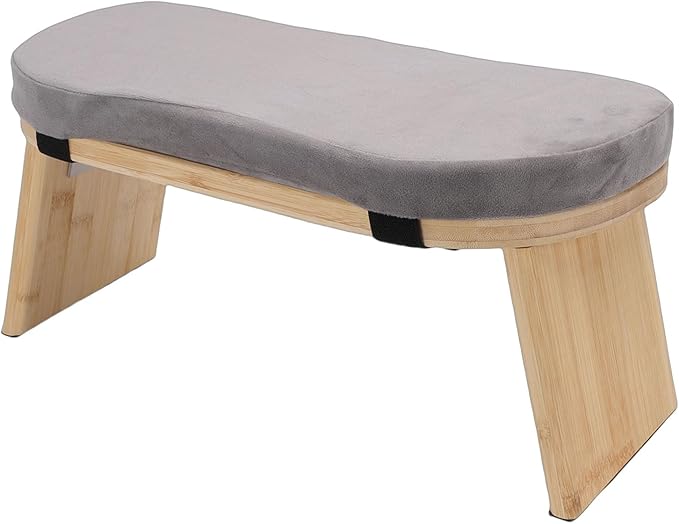 Meditation Bench, Meditation Stool, Wooden Folding Kneeling Stool with Cushion & Carry Bag for Prayer & Travel