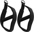 Double Loop Pilates Foot Straps for Reformer, Adjustable Resistance Bands with D-Rings, Non Slip Pilates Foot Loops, Portable Exercise Straps for Home and Gym Use