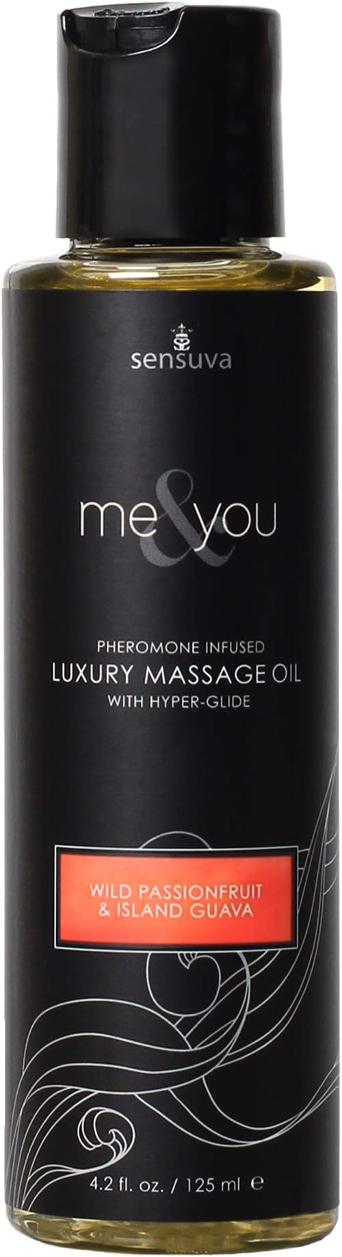 Sensuva Me & You Massage Oil | Wild Passion Fruit & Island Guava | 4.2 fl.oz.