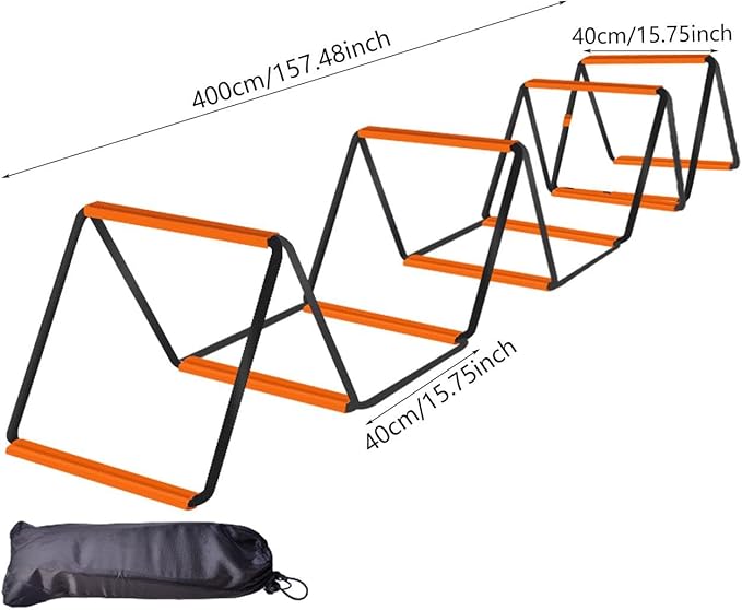 Agility Ladder Soccer Speed Ladder Multifunction Flexible Agility Training Equipment Football Footwork Ladder for Home Gym