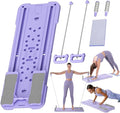 Multifunctional Pilates Board - Home Fat Burning Fitness Equipment with 3 Modes, Foldable Design, 330LBS Capacity, Stainless Steel Rollers for Core, Leg, Arm & Back Training
