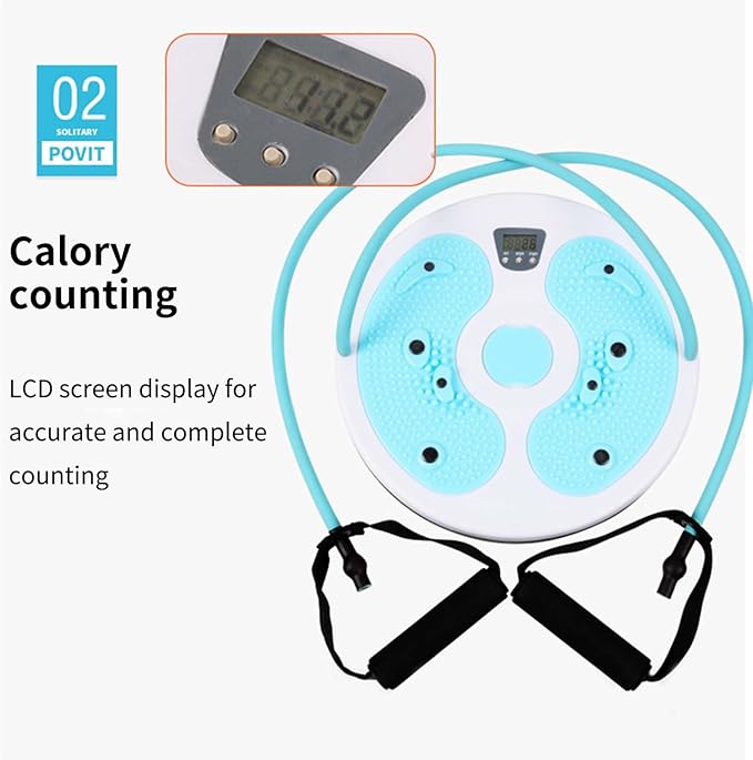 Twist Waist Disc,Waist Workout Core & Ab Exercise | Core Twisting Disc with Calorie Count - for Home Gym Office Fitness Enthusiasts Beginners Post-Partum Individuals