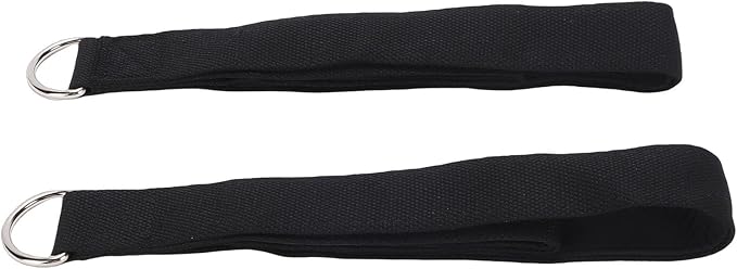 SUNGOOYUE Pilates Straps with D Ring Buckles, Cotton and Neoprene Dual Loop Adjustable Exercise Straps for Pilates Bed Home Gym Strength Training