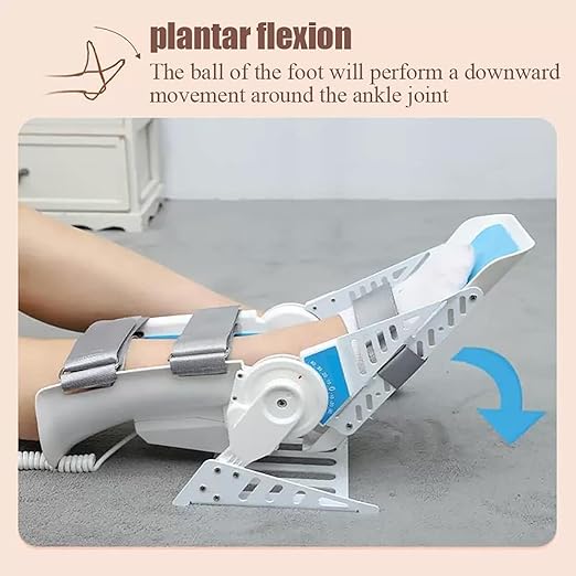 Electric Ankle Trainer, Foot Rehabilitation Training Equipment, 3-Speed Speed Regulation, -30° ~40° Full Angle Exercise, for Stiff Ligament After Stroke and Hemiplegic Fracture