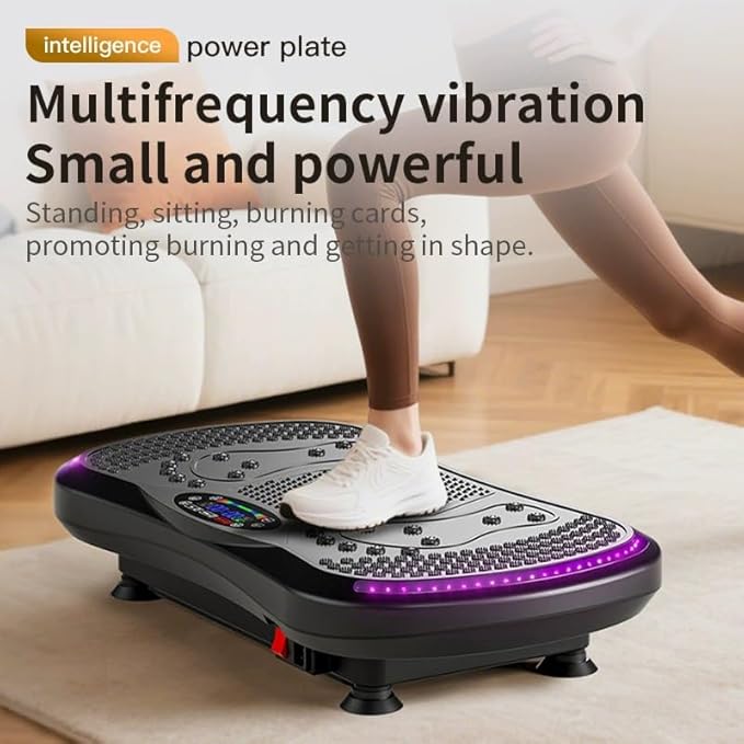 Vibration Plate Exercise Machine, Health & Fitness Full Body Vibration Platform for Weight Loss Home Fitness, 450 Lbs Capacity Shake Platform ﻿