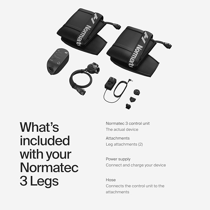Hyperice Normatec 3 - Recovery System with Patented Dynamic Compression Massage Technology (Normatec 3 Standard Size Legs)