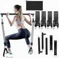 GOGO Pilates Bar Kit with Latex Resistance Bands, Pilates Weight Bar Equipment for Yoga Workout Home Gym Strength Training