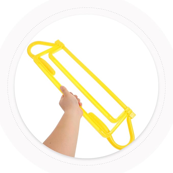 Alipis Adjustable Height Football Hurdles Training Equipment, Foldable Agility Speed Hurdles for Soccer Skills Development and Plyometric Exercises, Yellow