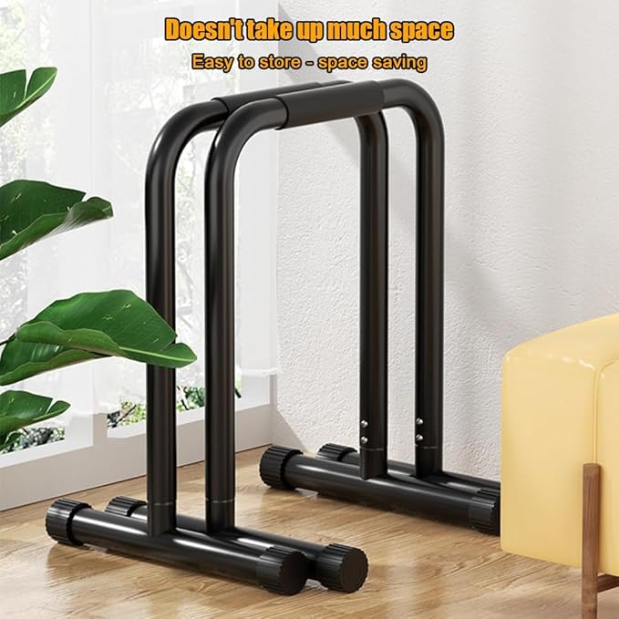 Heavy Duty Adjustable Height Strength Training Dip Stands Station, Home Gym Fitness Workout Dip bar Station,Tricep Dips, Pull-Ups, Push-Ups
