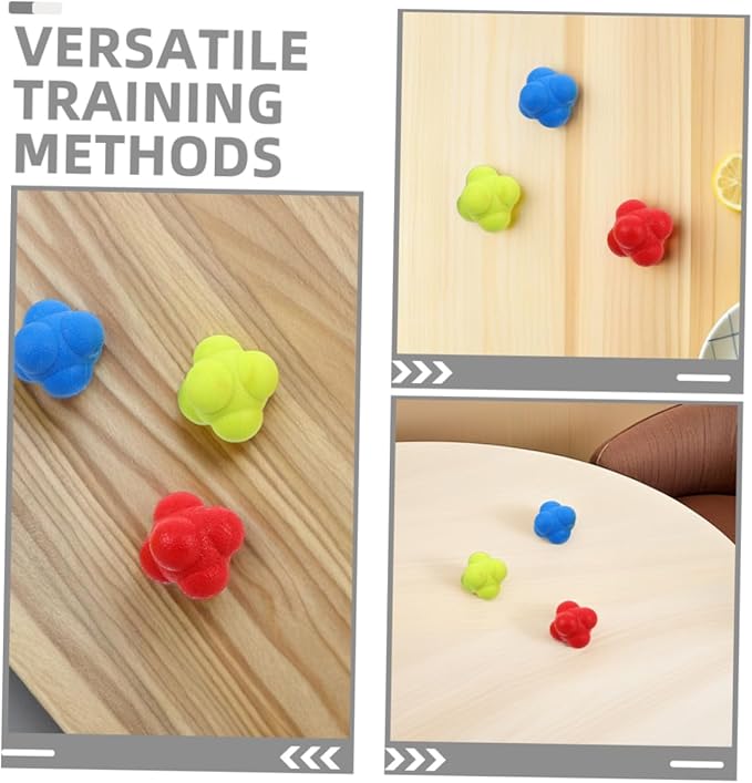 Agility Training Ball Set 6pcs Reaction Sports Coordination Reflex Training for Hockey Wrestling Fitness Boys and Girls Adults