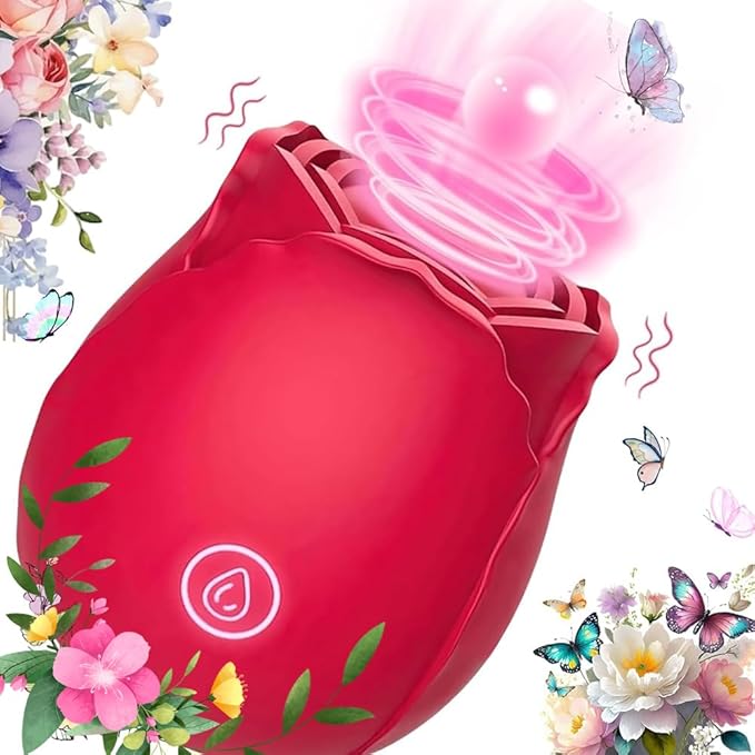 New Rose Vibratoar 2025, Rose Adult Tool for Women with 10 Sucking Modes,Adult Toys Automatic Electric Machine Female HF-03