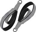 1 Pair Pilates Double Loop Strap For Reformer Fitness D-Rings Handle Yoga Exercise Accessory For Home Gym Workout Fitness D Rings Workout