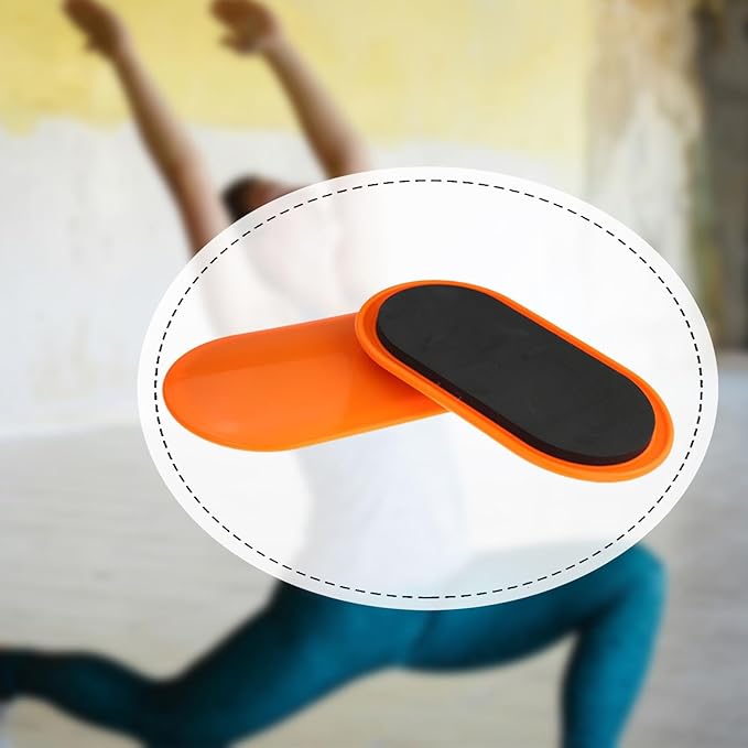 Core Sliders 2-Piece Set, Ab Pads for Beginner Home & Gym Workout, Portable Lightweight Sliding Discs for Dance Exercise