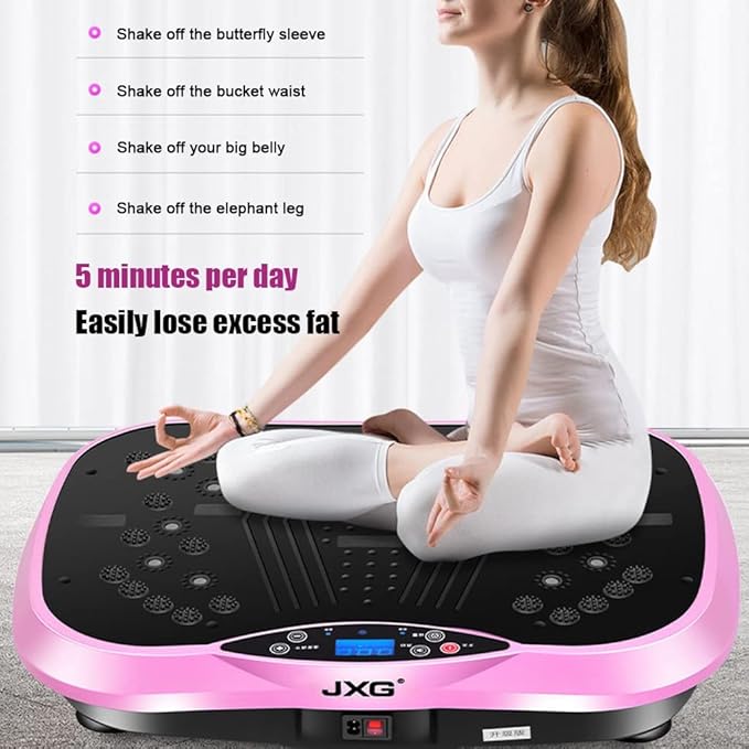 Vibration Platform with Resistance Exercise Band - Vibrating Shaker Power Machine - Equipment for Whole Body Home Fitness - PulsatingTraining