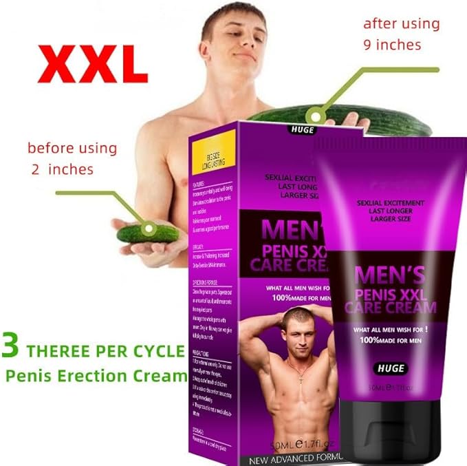 Male Enhancement Cream for Men, Body Gel for Private Part, Men's Re-Vitalize Enlargement Cream, Enhance Size and Performance – Get Bigger Thicker and Stronger (XXL Care)