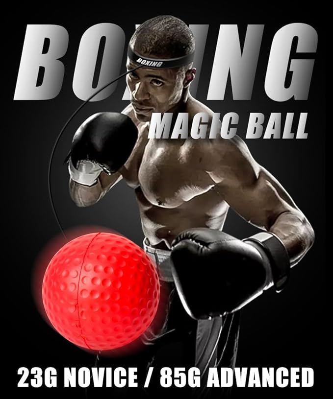 2 Sets Sports Reaction Ball, Sports Reaction Ball Boxing Reaction Training Ball, Head Mounted Adjustable Elastic Band, Very Suitable for Combat Skills, Reaction Speed, Hand Eye Coordination Training