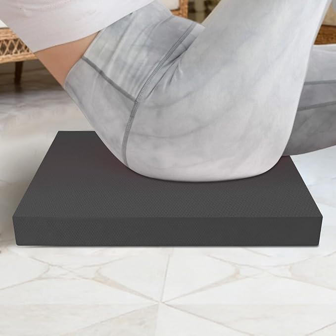 Stability Pad,20x16 Inch Non Slip Soft Thick - Balance Foam Pad Exercise Equipment - for Women Men Home Gym Floor Yoga Workout Physical Training Stretching
